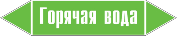 Маркировка трубопровода "горячая вода" (пленка, 252х52 мм) - Маркировка трубопроводов - Маркировки трубопроводов "ВОДА" - Магазин охраны труда ohranatruda-shop.ru